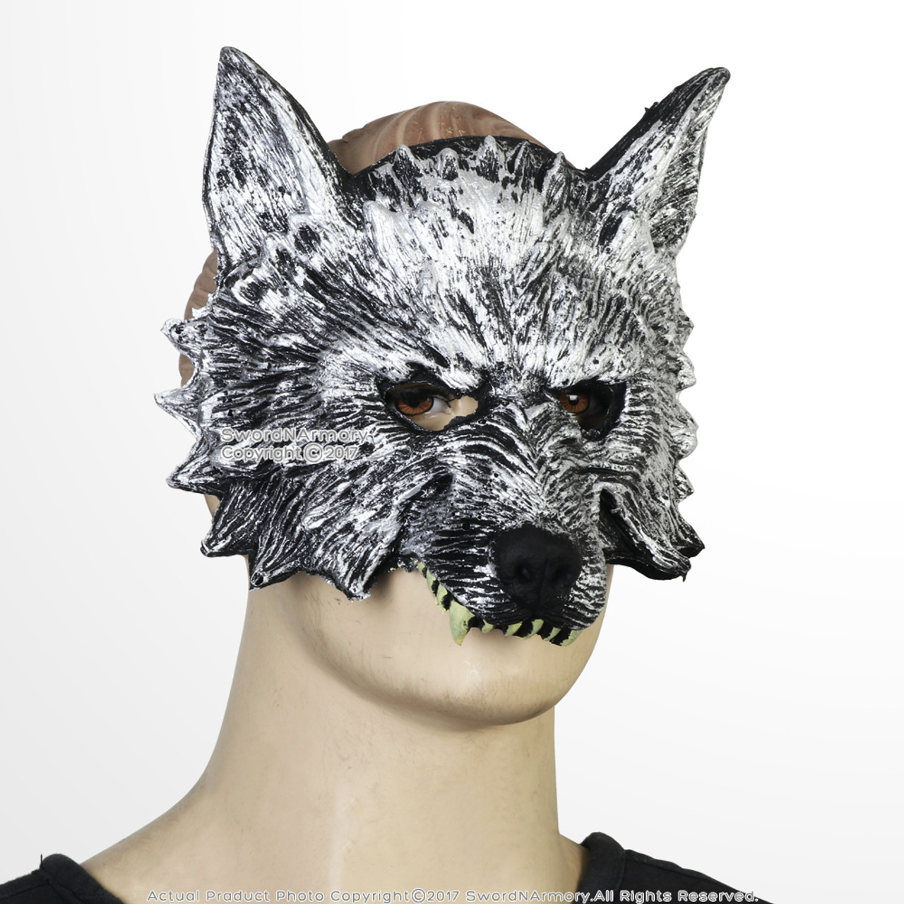 Wolf's Head Foam Mask Adult Men Kid Masquerade Wolf Werewolf Halloween ...