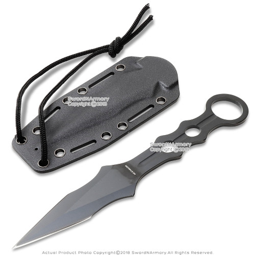 9" Tactical Fighting Blade Combat Dagger Full Tang Throwing Knife Kydex Sheath 9" Tactical Fighting Blade Combat Dagger Full Tang Throwing Knife Kydex Sheath