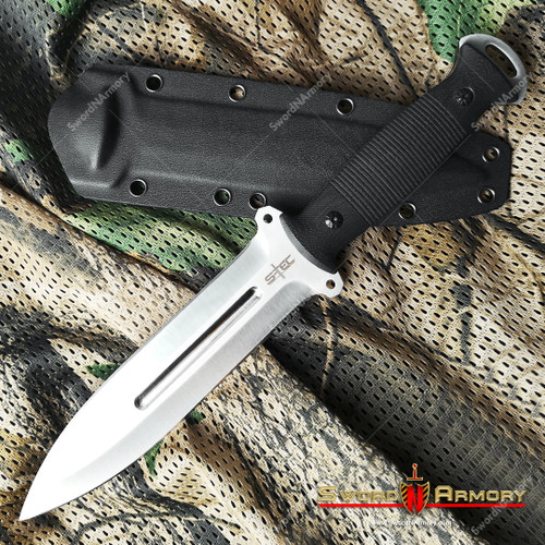 12" Tactical Combat Knife 8CR13MOV Steel Fixed Blade G10 Handle Kydex Sheath 12" Tactical Combat Knife 8CR13MOV Steel Fixed Blade G10 Handle Kydex Sheath