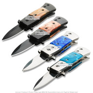 CA Legal 1.9" Blade Stiletto Style Spring Assisted Opening Knife Multiple Colors