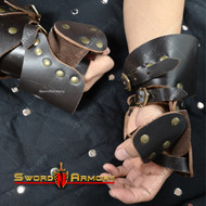 Medieval Leather Gauntlets