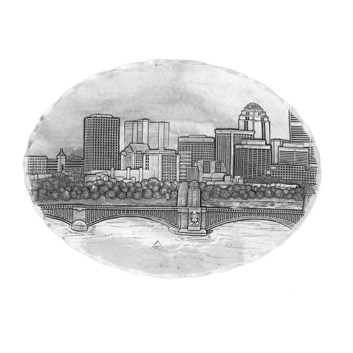 Boston Skyline Small Oval Dish Boston Skyline Small Oval Dish
