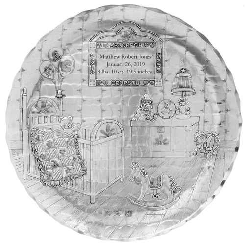 Personalized Decorative Baby Nursery Plate Personalized Decorative Baby Nursery Plate