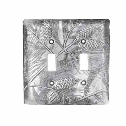Designer Double Switch Plate Cover Made in America Wendell August Designer Double Switch Plate Cover Made in America Wendell August