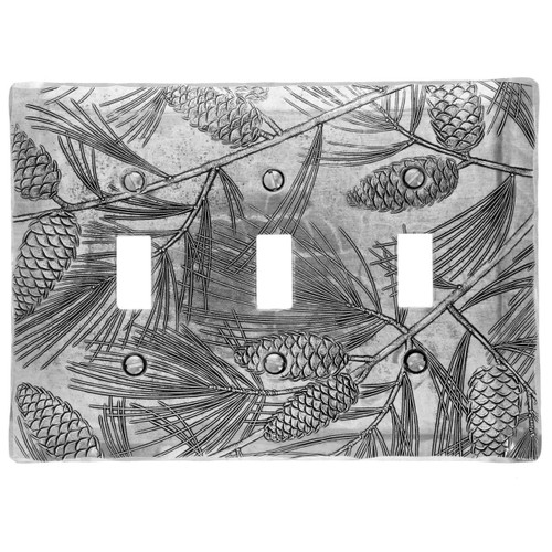 Designer Triple Switch Plate Cover Made in America Wendell August Designer Triple Switch Plate Cover Made in America Wendell August