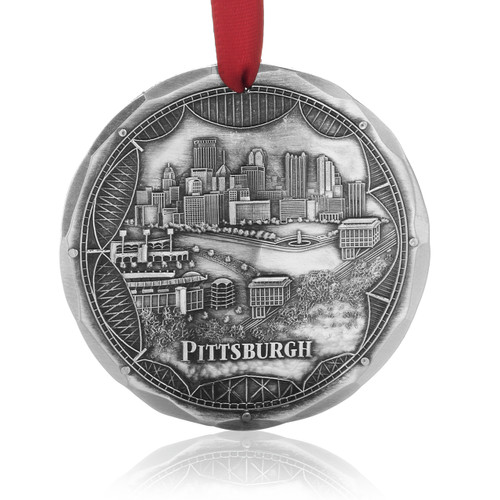 Pittsburgh Bridges Skyline Christmas Ornament Pittsburgh Bridges Skyline Christmas Ornament