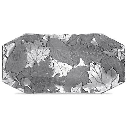 Handmade aluminum tray with Fall Design Handmade aluminum tray with Fall Design