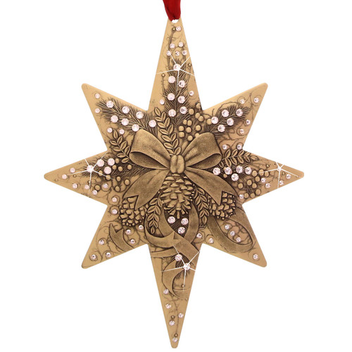 2017 Centennial Star Ribbons and Bows - Bronze- collectible, limited edition, swarovski, christmas, christmas ornament, ornament 2017 Centennial Star Ribbons and Bows - Bronze- collectible, limited edition, swarovski, christmas, christmas ornament, ornament