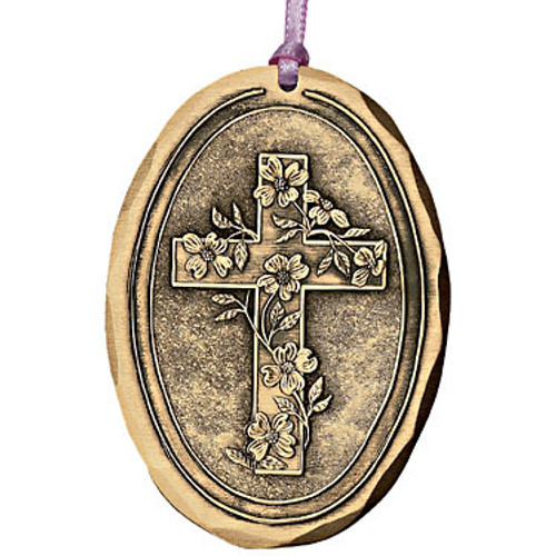 Dogwood Cross Christmas Ornament Wendell August Ornaments Dogwood Cross Religious Christmas Ornament - Dogwood Cross Christmas Ornament Wendell August Ornaments