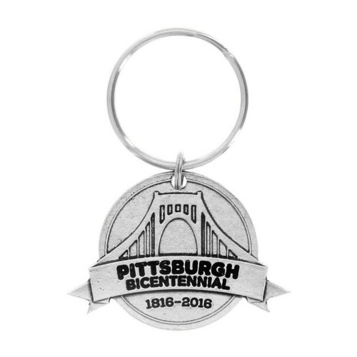 Pittsburgh Bicentennial Cut Out Key Ring Pittsburgh Bicentennial Cut Out Key Ring
