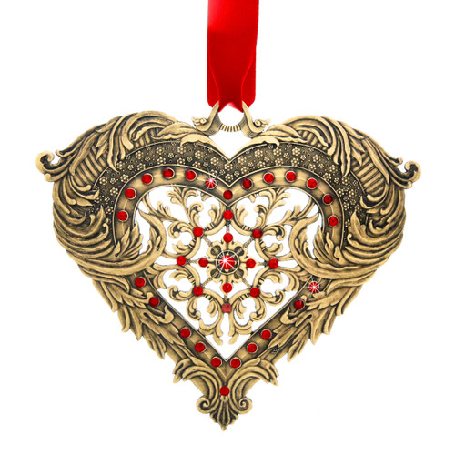 Seasons of Love Bronze Heart Ornament, wedding, wedding gift, swarovski, first wedding ornament Seasons of Love Bronze Heart Ornament, wedding, wedding gift, swarovski, first wedding ornament