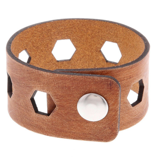 Thick Leather Bridges Cuff Bracelet Thick Leather Bridges Cuff Bracelet