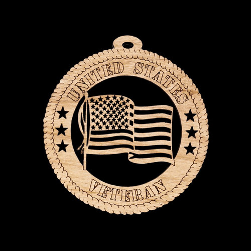 Wooden Veteran Ornament Wooden Veteran Ornament