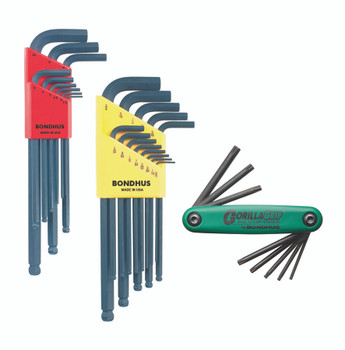 Set 30 Ball End L-Wrenches In/Mm And Star Fold Up 3 Pack - 10937 (.050-3/8") + 10999 (1.5-10Mm) + 12632 (Star Fold Up T6-T25) - 14132 - Quantity: 1 Set 30 Ball End L-Wrenches In/Mm And Star Fold Up 3 Pack - 10937 (.050-3/8") + 10999 (1.5-10Mm) + 12632 (Star Fold Up T6-T25) - 14132 - Quantity: 1
