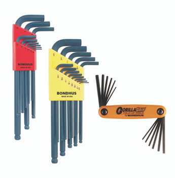 Set 34 Ball End L-Wrenches In/Mm And Hex End Fold Up 3 Pack - 10937 (.050-3/8") + 10999 (1.5-10Mm) + 12550 Hex Fold Up 5/64-5/32", 1.5-5Mm) - 14130 - Quantity: 1 Set 34 Ball End L-Wrenches In/Mm And Hex End Fold Up 3 Pack - 10937 (.050-3/8") + 10999 (1.5-10Mm) + 12550 Hex Fold Up 5/64-5/32", 1.5-5Mm) - 14130 - Quantity: 1
