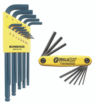 Set 22 Ball End L-Wrenches In And Hex Fold Up Double Pack - 10937 (.050-38/") + 12589 (Hex Fold Up 5/64-1/4") - 14189 - Quantity: 1 Set 22 Ball End L-Wrenches In And Hex Fold Up Double Pack - 10937 (.050-38/") + 12589 (Hex Fold Up 5/64-1/4") - 14189 - Quantity: 1