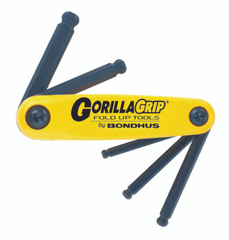 Set 5 Ball End Gorillagrip Fold-Up Tools 3/16-3/8" - 12894 - Quantity: 1 Set 5 Ball End Gorillagrip Fold-Up Tools 3/16-3/8" - 12894 - Quantity: 1