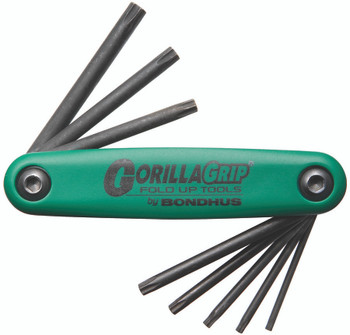 Set 8 Tamper Resistant Tip Gorillagrip Fold-Up Tools Tr9-Tr40 - 12638 - Quantity: 1 Set 8 Tamper Resistant Tip Gorillagrip Fold-Up Tools Tr9-Tr40 - 12638 - Quantity: 1