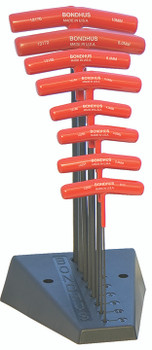 Set 8 Ball End & Hex Graduated Length T-Handles 2-10Mm With Stand - 13189 - Quantity: 1 Set 8 Ball End & Hex Graduated Length T-Handles 2-10Mm With Stand - 13189 - Quantity: 1