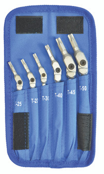Set 6 Chrome Star Hex Pro Wrenches T25-T50 - 00015 - Quantity: 1 Set 6 Chrome Star Hex Pro Wrenches T25-T50 - 00015 - Quantity: 1