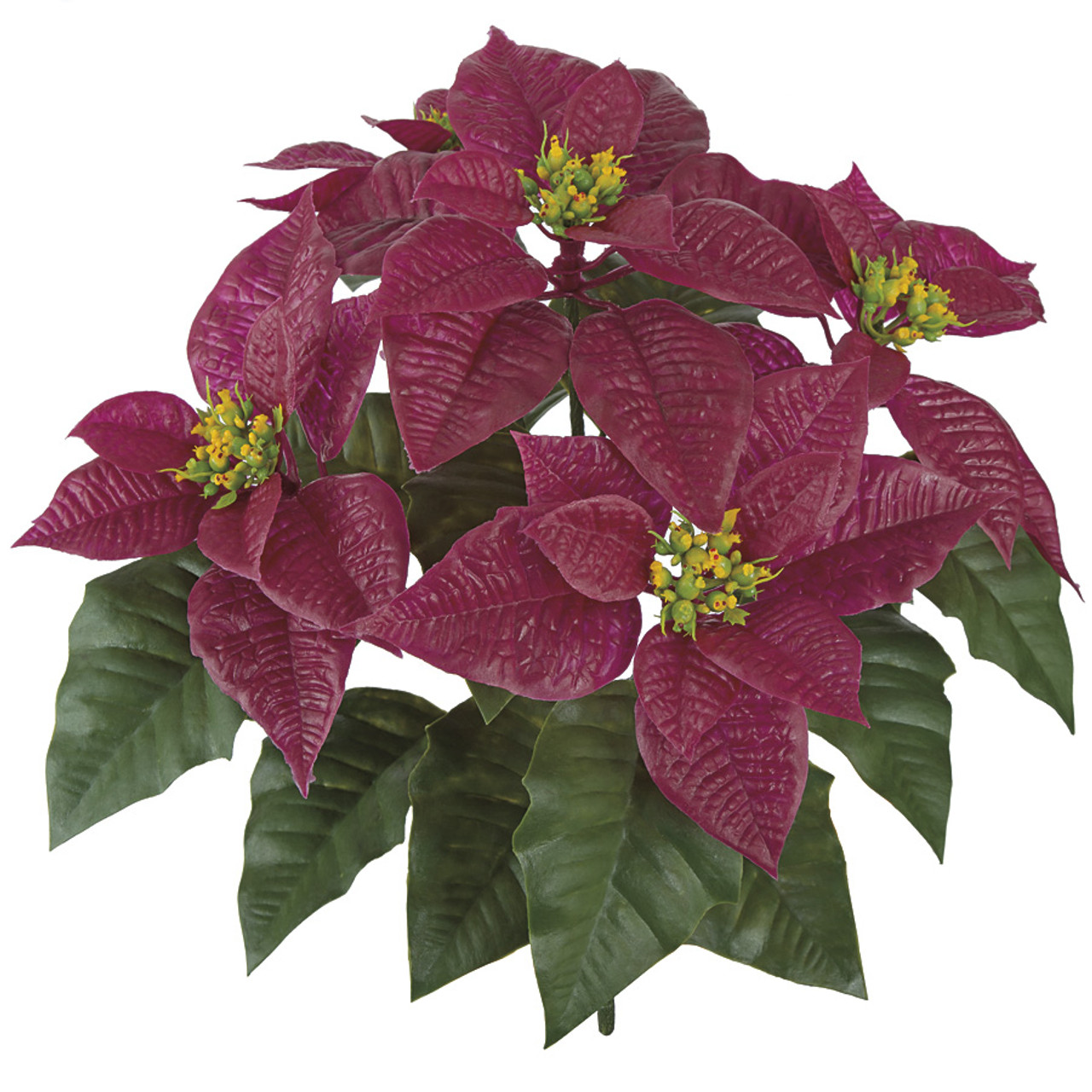 Artificial Outdoor Poinsettias Wholesale 18" Polyblend Poinsettia