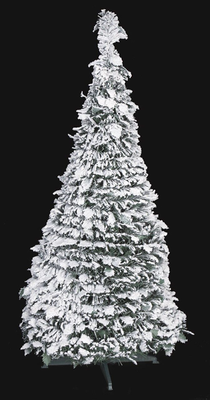 C 161200 4 Flocked Holly Pop Up Tree White Green 21 Width C 161200 4 Flocked Holly Pop Up Tree White Green 21 Width