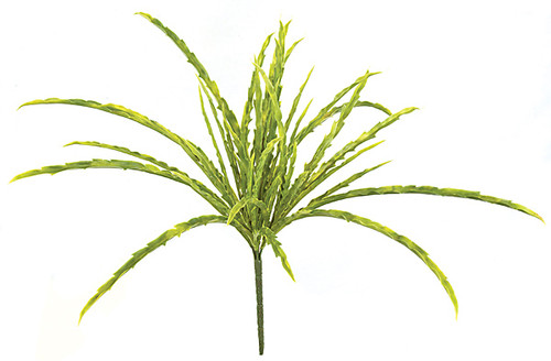 20 Inch Plastic Leaf Grass Bush