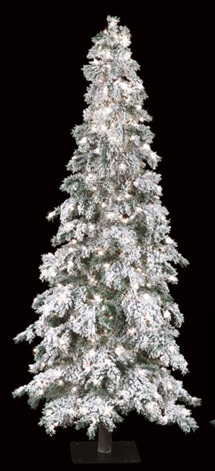 7 Flocked Carolina Pine Tree 7 Flocked Carolina Pine Tree