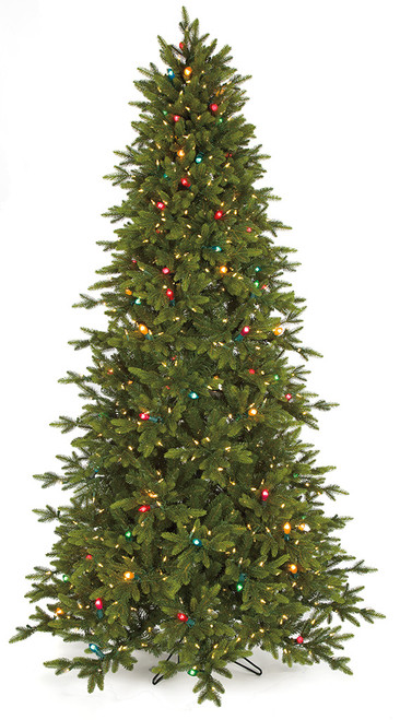 Twinkling Pippa Pine Tree with Multi-Colored and LED Lights in 7.5 Ft. and 9 Ft. Tall