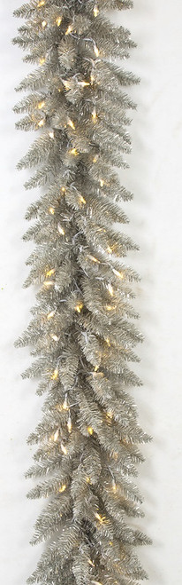 9' Vintage Champagne Garland with Twinkling LED Lights 9' Vintage Champagne Garland with Twinkling LED Lights