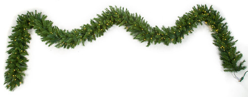 25' x 18" Mixed Pine Garland/Swag with LED Lights 25' x 18" Mixed Pine Garland/Swag with LED Lights