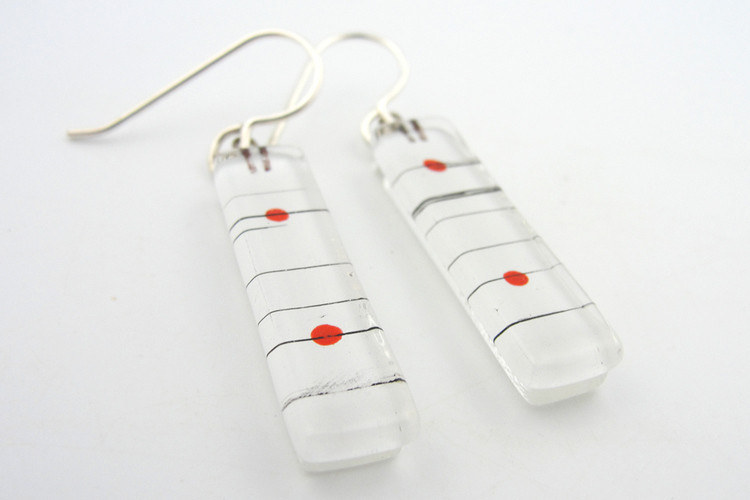 Momo Glassworks Earrings Momo II Heartwood Gifts