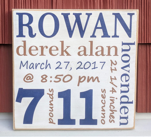 custom baby room sign