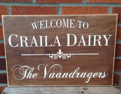 Craila Dairy Sign