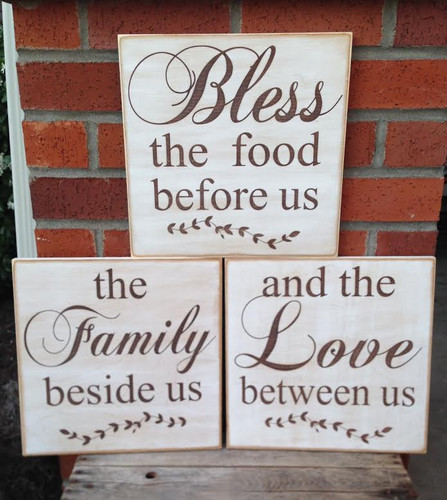 Family Blessing Set of 3 Signs