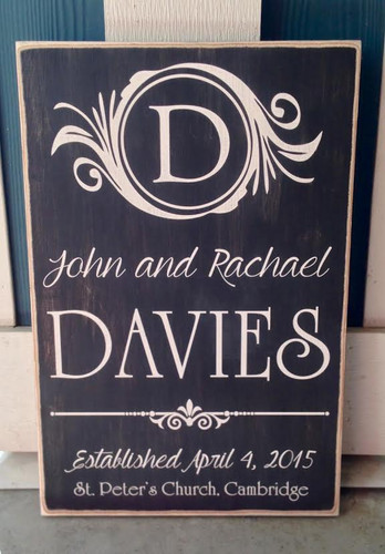 Family Name Wall Plaque - Wall Sign