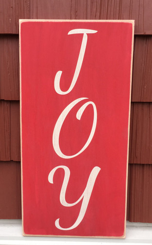 Joy - made to order handcrafted wood sign
