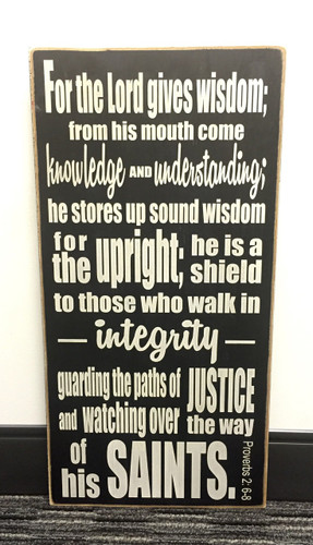Proverbs 2:6-8 sign
