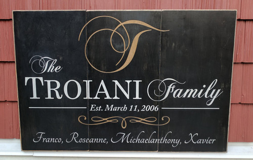 Rustic Family Sign 3x2