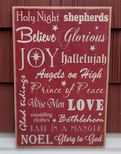 Christmas Subway Art Style Sign