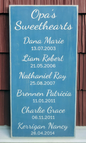 Grandkids Name Sign