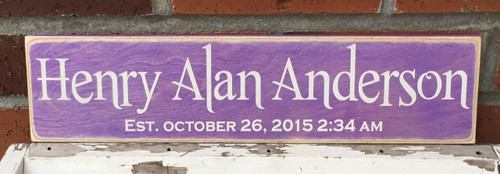 Custom name sign