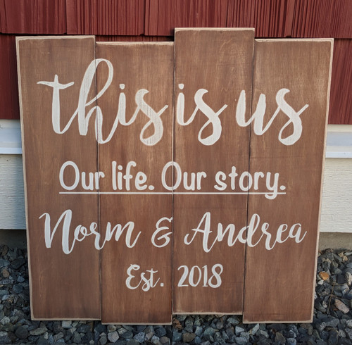 This Is Us - Our Life Our Story Personalized Sign