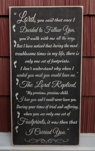 Footprints In The Sand Sign