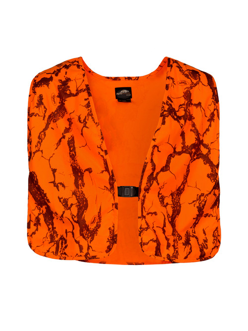 camouflage blaze orange vest