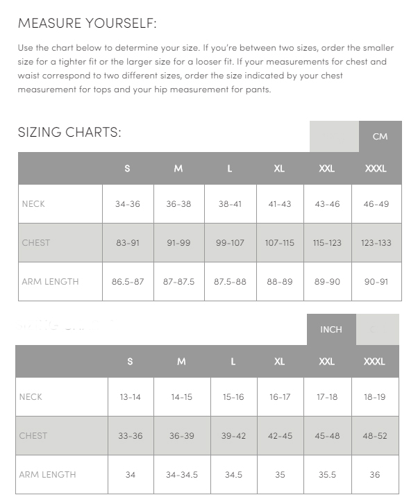 Icebreaker Size Chart Men
