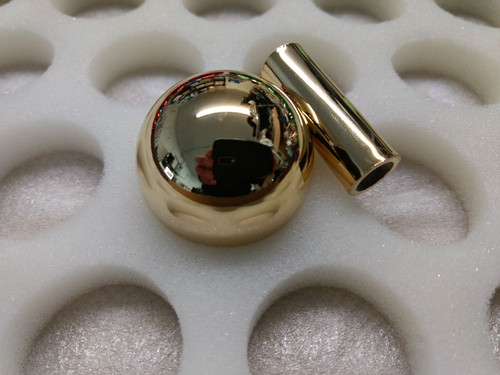 Electoplate Balltop and Shaft Guard Set - Gold Electoplate Balltop and Shaft Guard Set - Gold