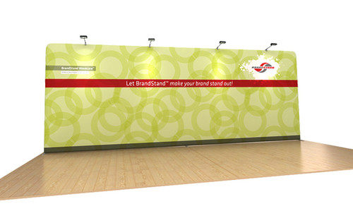 20ft WaveLine Straight Wall Fabric Display 20ft WaveLine Straight Wall Fabric Display