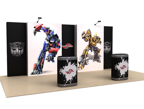 OneFabric 20ft Straight Wall Pop up Display Kit A OneFabric 20ft Straight Wall Pop up Display Kit A