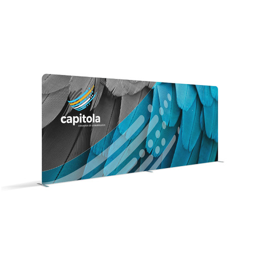 20ft Waveline Straight Double Sided Tension Fabric Display 20ft Waveline Straight Double Sided Tension Fabric Display